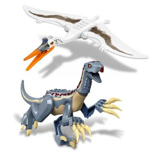 대형 공룡 빌딩 블록 Therizinosaur 흰색 바람 신 Pterosaur DIY 벽돌 모델 장난감 어린이 크리스마스 선물