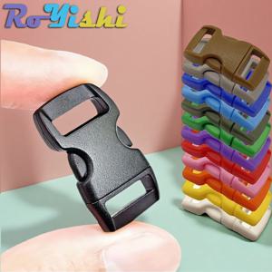 13-500개 3/8인치(10mm) 플라스틱 사이드 릴리즈 버클 팔찌 곡선형 패러슈트 550 파라코드 팔찌 DIY 액세서리