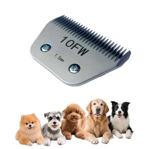 10FW 블랙 탈착식 애완견 클리퍼 블레이드, 대부분의 Andis, Oster A5, Wahl KMClippers, 세라믹 및 탄소강 블레이드용