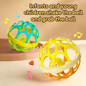 아기를 위한 진동 핸드벨 장난감 - 청각 기술, 그립 훈련 및 촉각 자극을 위한 감각 발달 장난감
