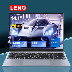LENO 울트라 슬림 14.1인치 노트북 인텔 코어 i9-9900 32GB 2TB 게이밍 컴퓨터 PC 윈도우11 게이머 오피스 울트라 슬림 노트북 1920*1080