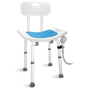 탈부착 가능한 등받이가 있는 샤워 의자, 욕조용 400파운드 중량급 목욕 의자, 노인용 안전 목욕 스툴