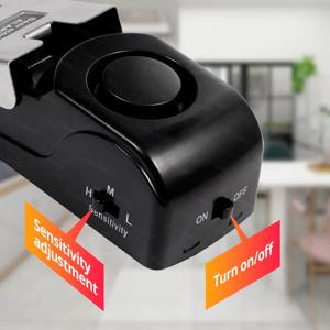 FUERS 도어 스톱 알람 시스템 120dB 큰 소리 무선 홈 보안 도난 방지 도어 블록 시스템 휴대용 도어스톱 압력 알람