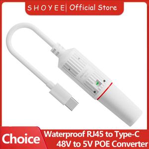 48V에서 5V로 변환하는 방수 PoE 컨버터, RJ45 포트 출력 5V/2A, 패시브 5V 장치용 IEEE802.3af/at