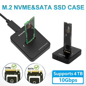 듀얼 프로토콜 M.2 NVME SATA SSD 도킹 스테이션 베이스 외장 SSD 하드 디스크 케이스 10G 온라인 읽기 쓰기 속도 SSD 케이스