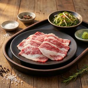 허우적 투뿔(1++) 한우 생차돌박이 사시미 200g