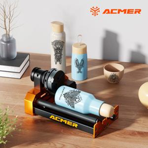 HOT ACMER M4 레이저 조각기 로터리 모듈 Y축 회전 롤러 모듈 (회전축 클램프 직경 4-64mm) 액세서리 곡면용
