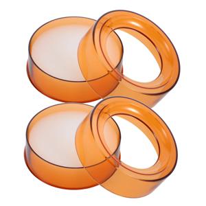 2개입 플라스틱 원형 습윤 스펀지 손가락 젖힘 패드, 돈 계산용, 서류 빠른 처리, 사무실 효율성 도구