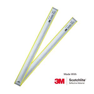 Salzmann 고가시성 반사 슬랩 랩 – 야간 달리기, 자전거 타기, 걷기용 안전 팔띠 - 3M 스카치라이트로 제작