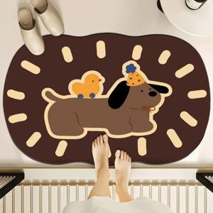 만화 무늬 규조토 욕실 흡수 매트