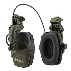 임팩트 스포츠 전자 사격 헤드셋 헬멧 장착형 사냥용 소음 감소 청력 보호 전술 헤드셋