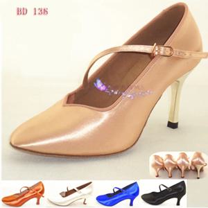 스니커즈 라틴 댄스 신발, 부드러운 바닥 스포츠 여성 신발, BD 138, 모던 재즈 볼룸 임포트, 새틴 느낌이 좋음, 2025 년 신제품 고품질  영어 로고 수출.  땀을 빨다 실크 공단 면  다이아몬드 단추