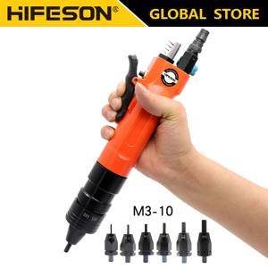 HIFESON 공압 공기 리벳 너트 건 삽입 나사 식 풀 세터 리베 터 리벳 너트 도구 M3 M4 M5 M6 M8 M10 길이 리벳 헤드