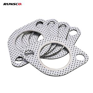 자동차 배기 다운 파이프 플랜지 가스켓 2.0/2.16/2.36/2.5/2.75/3.0 인치 배기 파이프 흡입 튜브 가스켓 범용 2 구멍 5/팩