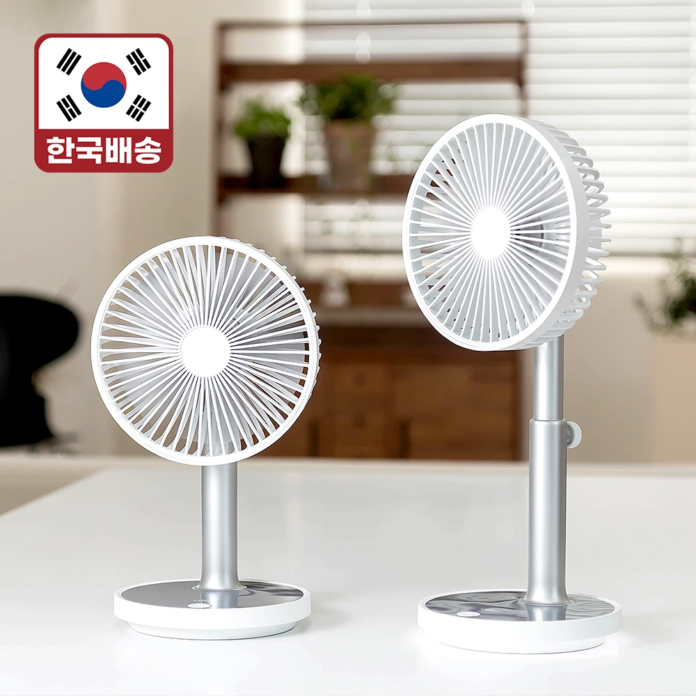 (LETO) 무선 탁상용 미니 선풍기 높이조절 소형 저소음 사무실 책상 캠핑용 캠핑 선풍기 LMF-PS01