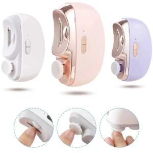 2 In 1 전기 손톱깎이 매니큐어 안티 스플래시 네일 트리머 아기 손가락 발가락 가위 페디큐어 두꺼운 손톱 커터 도구