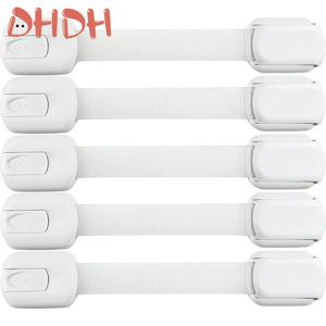 어린이 잠금 장치 어린이 보호 캐비닛 및 서랍용 아기 안전 잠금 장치 화장실 냉장고 및 기타 길이 조절 가능