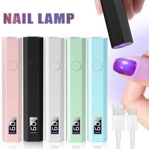 무선 UV/LED 네일 램프 세트 스탠드 포함 휴대용 라이트 LCD 디스플레이 충전식 USB 젤 네일 드라이어 빠른 경화용