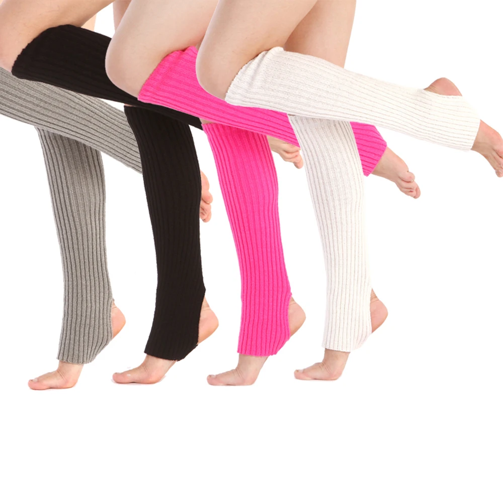 여성용 니트 레그 워머, 라틴 댄스 스포츠 발 커버, 일본 로리타 풋티 힙 양말, 크로셰 양말, 부츠 커프스, 겨울, 1 쌍
