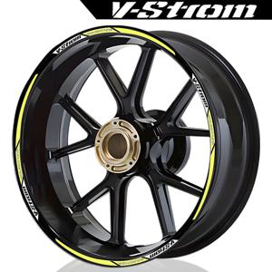 스즈키 V-Strom 250 SX Vstrom 1000 1050 XT DL 650 반사 오토바이 휠 허브 스티커 모토크로스 림 데칼 액세서리