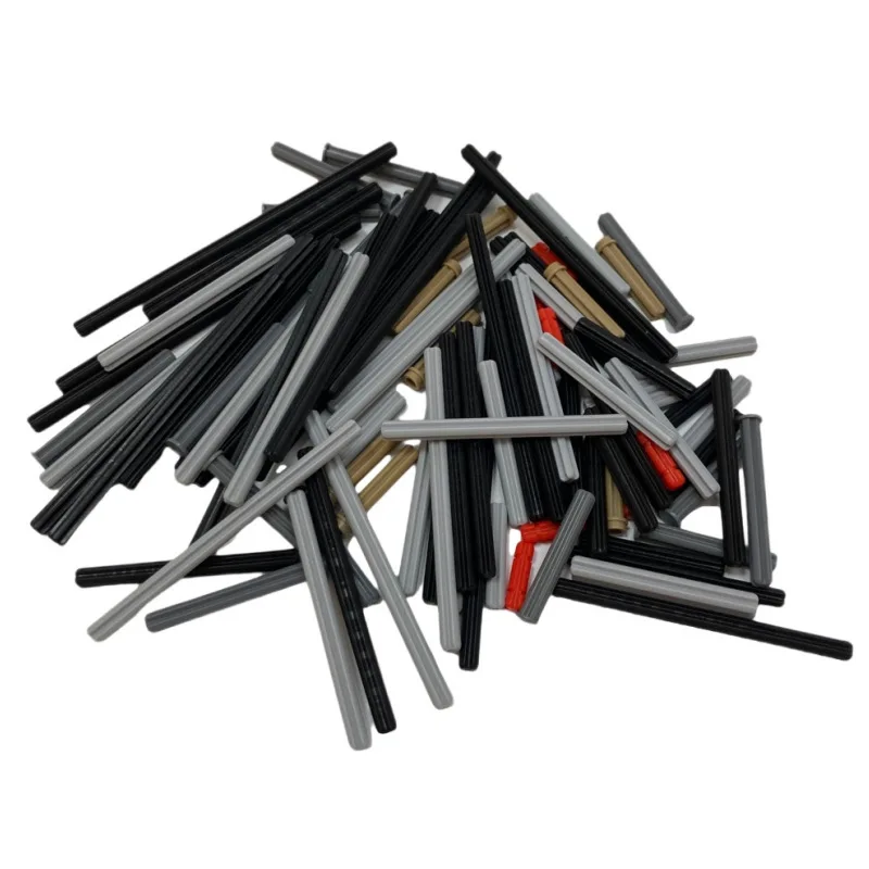 120PCS MOC 기술 블록 크로스 액슬 스틱 로드 하이테크 브릭 액세서리 32062 4519 24316 6587 87083 3706 호환