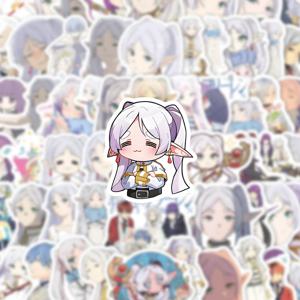 60pcs 귀여운 만화 Frieren 너머 여행 끝 스티커 Himmel Frieren 애니메이션 데칼 스케이트 보드 노트북 전화 방수 스티커