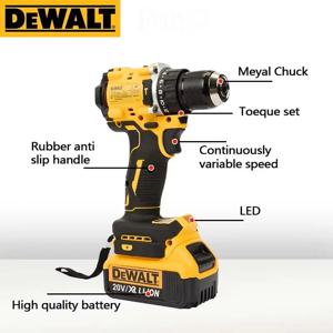 DEWALT 리튬 배터리 20V 충전식 브러시리스 소형 전기 스크루 드라이버 핸드 드릴 임팩트 드릴 DCD805