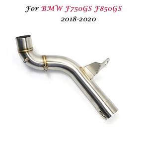 F750GS F850GS 오토바이 배기 머플러 중간 링크 파이프 BMW F750 F850 F 750 850 GS ADV 2020 2019 용 커넥터에 슬립 연결