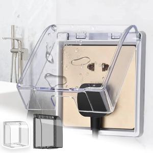 투명 86 형 방수 벽 소켓 상자 범용 스위치 플레이트 커버 내화성 전기 콘센트 보호기 실내 실외