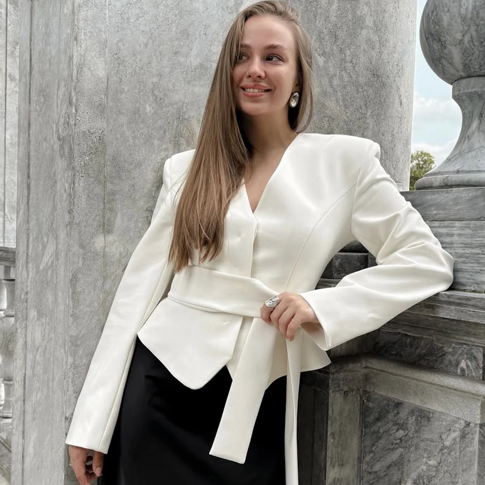 Tuularose 3 조각 드레스 세트 여성 우아한 v-목 스트라이프 리본 블레이저 슬림 짧은 드레스 세트 패션 럭셔리 여성 파티 드레스 세트