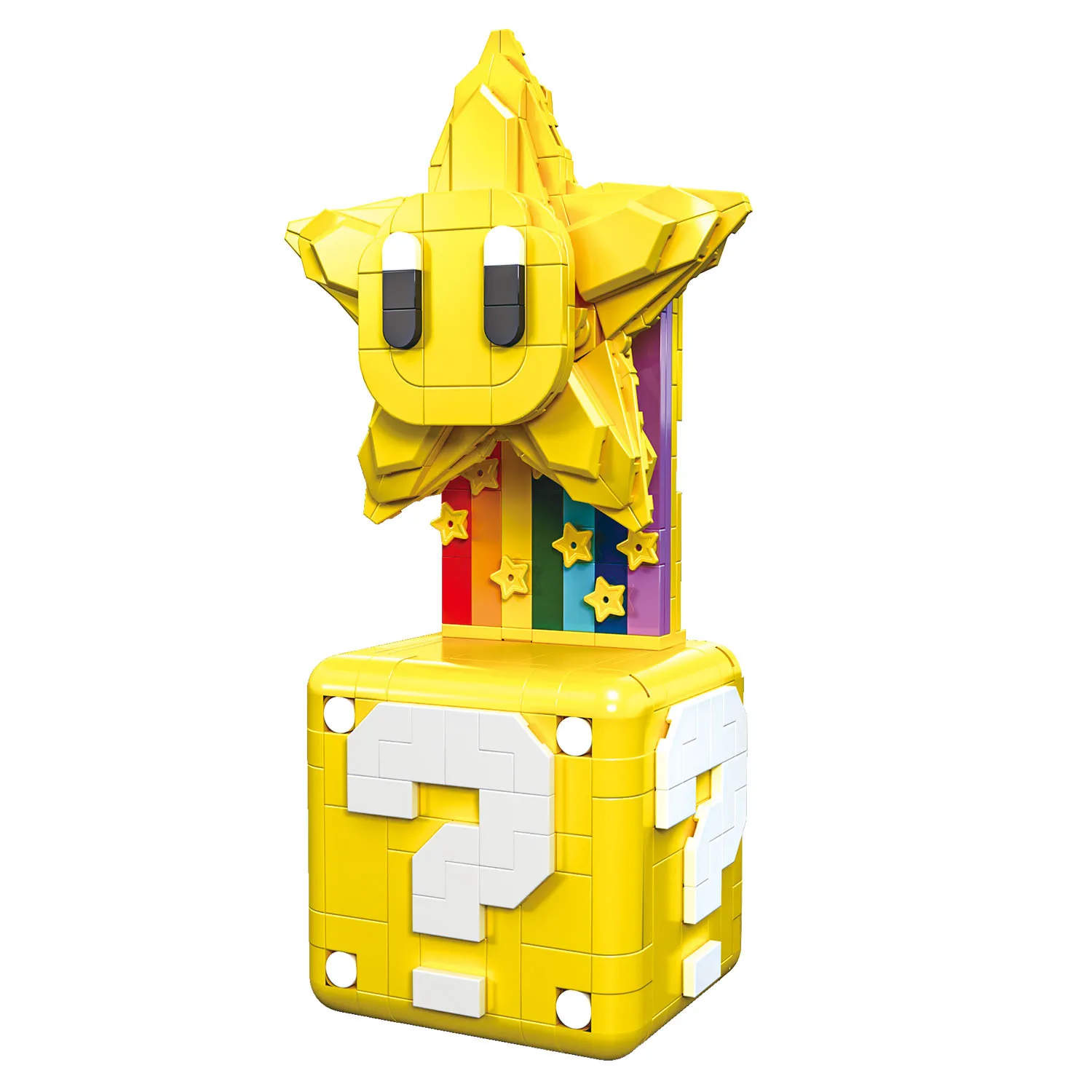 2025년 신규 애니메이션 캐릭터 슈퍼 럭키스타 캐니벌 플라워 플레임 플라워 조립 펜던트 블록 장난감 크리스마스