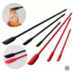 3피스 미니 실리콘 주걱 세트 - 내열성, 항아리, 병 및 주방용 다양한 크기