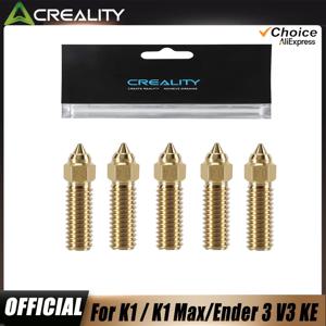 Creality 공식 Ender 3 V3 KE 황동 노즐 키트, 5팩 고속형 ​ ​ 0.2mm/0.4mm/0.6mm/0.8mm 노즐 키트, K1/K1 Max/CR-10 SE용