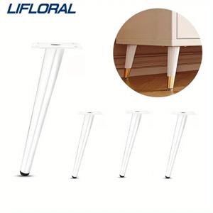 4pcs 금속 TV 캐비닛 피트 럭셔리 소파 피트 오블리크 콘 커피 테이블 다리 가구 지지대 다리 욕실 캐비닛 피트