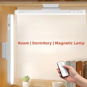 LED 테이블 램프 마그네틱 교수형 USB 충전식 책상 램프 3 색 독서 등 디 밍이 가능한 캐비닛 옷장 옷장 야간 조명