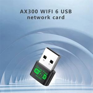 AX300 무선 WiFi 수신기 WiFi 6 2.4G WiFi 카드 Wifi6 USB 동글 PC 노트북 드라이버 무료 802.11ax