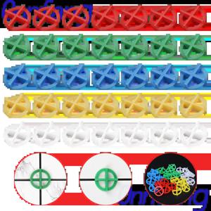 100PCS 더블 사이즈 타일 스페이서 클립 바닥 벽 타일 간격 레벨링 시스템 건설 도구에 대한 웨지 세라믹 레벨링 시스템