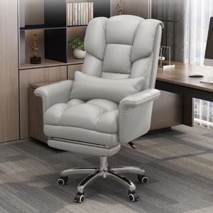 홈 컴퓨터 의자 발판이 있는 사무실 게임 의자 책상 의자 등받이 지원 인체공학적 관리 임원용 하이백 의자