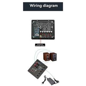 【T07A】TPA3221 고출력 증폭기 100Wx2+ 200W 액티브 스피커 보드- Bluetooth 5.1이 포함된 Hifi 2.1 채널 사운드 시스템