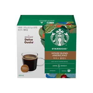 [무배] 스타벅스 캡슐커피 하우스 블렌드 대용량 30P by 돌체구스토