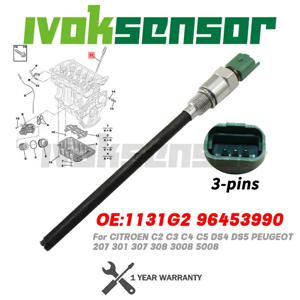 1131G2 정품 3핀 엔진 오일 레벨 센서 시트로엥 C2 C3 C4 C5 DS4 DS5 푸조 207 301 307 308 3008 5008 96453990 965461 용