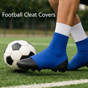 1쌍 축구화 커버 스포츠 양말 커버 미끄럼 방지 탈착 방지 신축성 통기성 야구 소프트볼 축구용