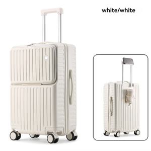 남성용 전면 개방형 수하물칸, 20인치 기내용 캐리어, 학생용 여행 가방, 24인치 대용량, 내구성