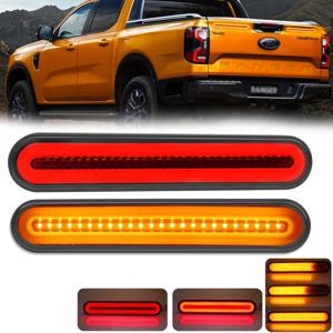 2개입 초고휘도 트레일러 정지 후미등 12-24V 네온 램프 LED RV 트레일러 정지 흐르는 방향 지시등 브레이크 후미등