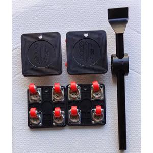 5개입 전문가용 가구 이동 도구 세트 무거운 물건 운반 리프터 바퀴 달린 이동 롤러 바퀴 막대 이동용 슬라이더 4개 포함