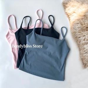 오너 액티브 롱라인 스트래피 탑 (내장 브라 포함) 여성 짐탑 운동복 피트니스 짐 의류