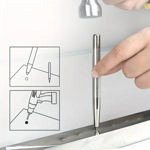 고경도 센터 펀치 미끄럼 방지 손잡이 테이퍼드 펀치 포인트 펀치 로케이터 금속 드릴 마크 센터 펀치 피터스 치즐 펀치