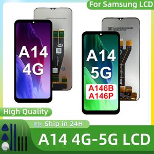 삼성 갤럭시 A14 4G LCD SM-A145F SM-A145M 디스플레이 터치 스크린 디지타이저 교체용 A14 5G 디스플레이 SM-A146B SM-A146P OEM