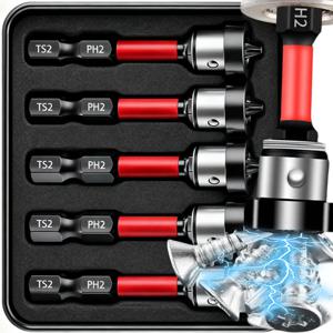 10/1개 자석 위치 지정 드라이버 비트 자석 칼라 육각 샹크 드라이월 나사 위치 지정 배치 헤드 전동 드릴 도구