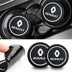 르노 메간 2 3 4 트윙고 클리오 탈리스만 캡처 차량용 컵홀더 논슬립 매트 패드 엠블럼 인테리어 액세서리
